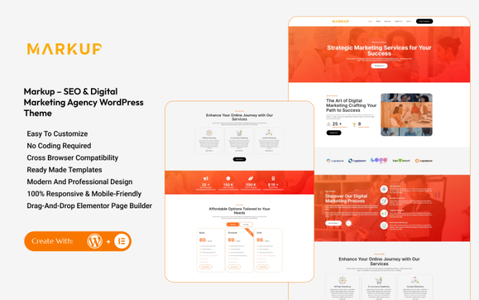 Markup – SEO ve Dijital Pazarlama Ajansı WordPress Teması