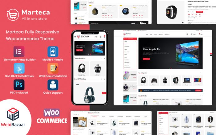 Marteca - Çok Amaçlı Mobil Uyumlu WooCommerce Teması