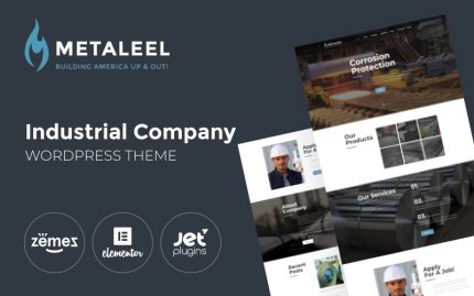 Mataleel - WordPress için Sanayi Şirketi Web Sitesi Teması