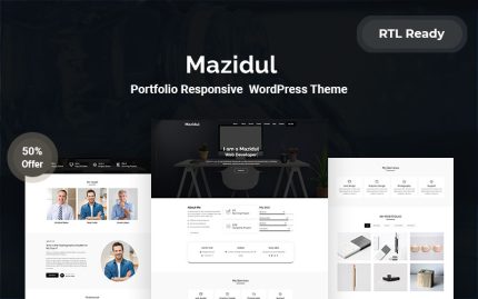 Mazidul Portföy Mobil Uyumlu WordPress Teması