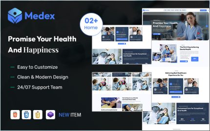 Medex – Diş Kliniği ve Tıbbi Hastane WordPress Teması
