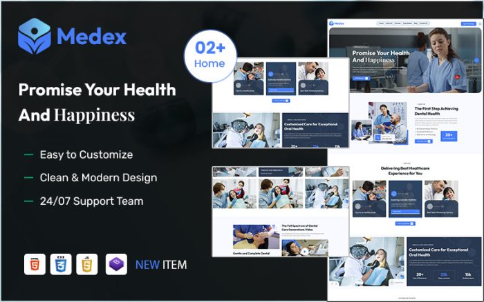Medex – Diş Kliniği ve Tıbbi Hastane WordPress Teması