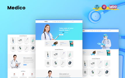 Medico - Modern Tıp WooCommerce WordPress Teması