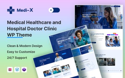 MediX – Tıbbi Sağlık & Hastane Doktor Kliniği WordPress Teması