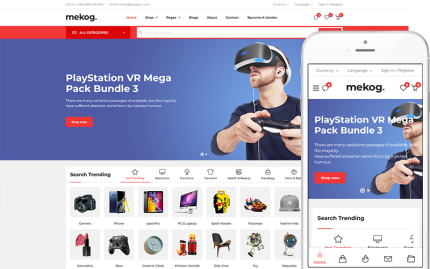 Mekog - Çok Satıcılı E-Ticaret Teması