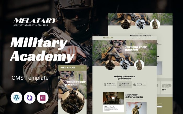 Melatary - Askeri Eğitim ve Akademi Çok Amaçlı Mobil Uyumlu WordPress Teması