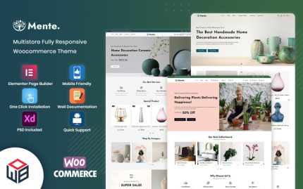 Mente - Ev Dekorasyonu ve İç Tasarım WooCommerce Teması