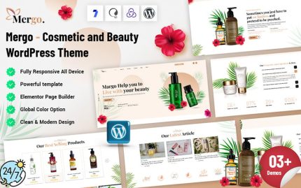 Mergo - Kozmetik ve Güzellik WordPress Teması
