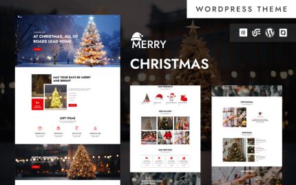 Merry - Noel Hediyeleri ve Kutlamaları WordPress Elementor Teması
