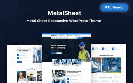 Metal Sheet - Metal Sheet Mobil Uyumlu WordPress Teması