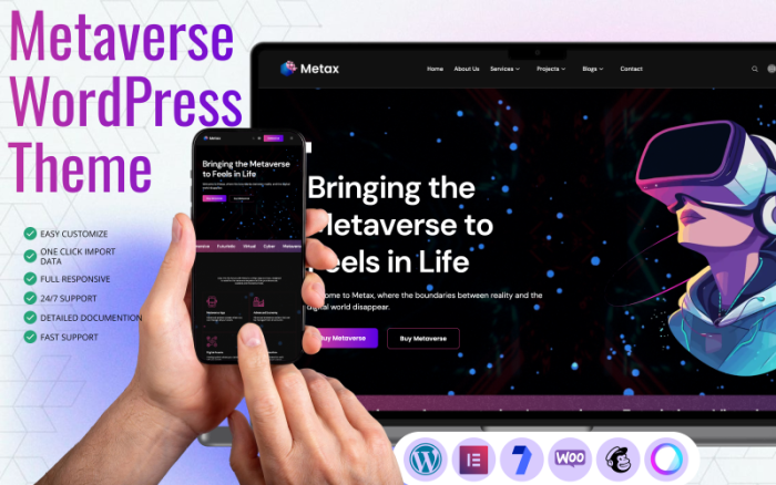 Metax - Metaverse WordPress Teması