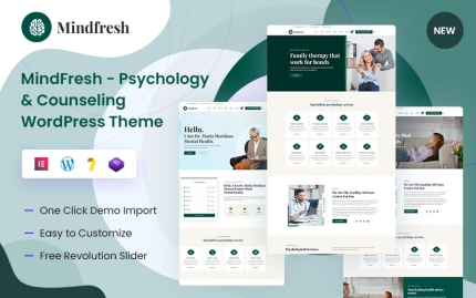MindFresh – Psikoloji ve Danışmanlık WordPress Teması