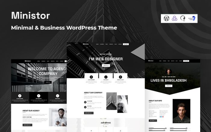 Ministor - Minimal ve İş Mobil Uyumlu WordPress Teması
