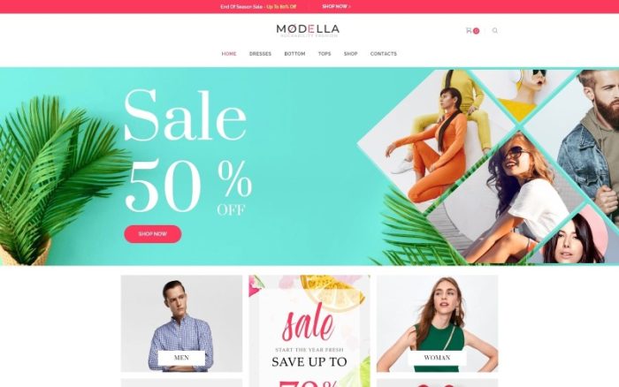 Modella - Moda Mağazası Modern Elementor WooCommerce Teması