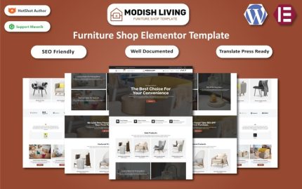Modish Living - Modern Mobilya ve Ev Eşyaları WooCommerce Elementor Teması
