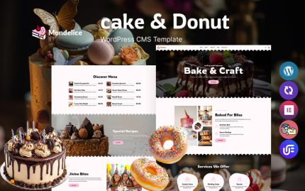 Mondelice - Pasta ve Donut Dükkanı WordPress Teması