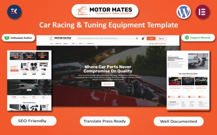 MotorMates - Araba Yarışı ve Ayarlama Ekipmanları WooCommerce Teması