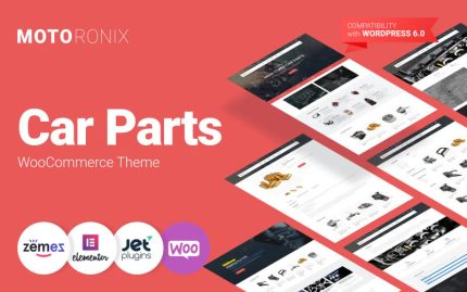 Motoronix - Araba Parçaları Modern Elementor WooCommerce Teması