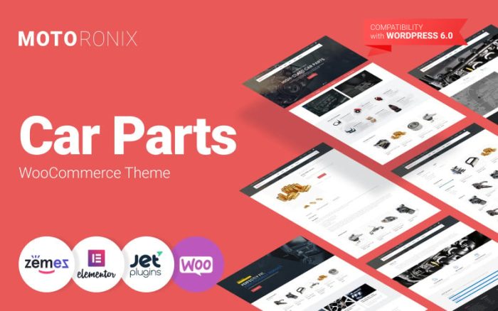 Motoronix - Araba Parçaları Modern Elementor WooCommerce Teması