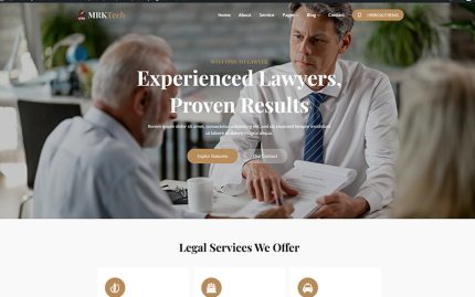 Mrktech - Avukat ve Avukat WordPress Teması