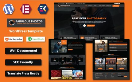 Muhteşem Fotoğraflar - Stok Fotoğraf ve Fotoğrafçılık WordPress Elementor Teması