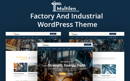 Multilen - Endüstri ve Fabrika WordPress Teması
