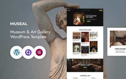 Museal – Müze ve Sanat Galerisi CMS Elementor Teması