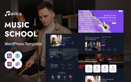 Musica - Müzik Okulu ve Performans Eğitimi WordPress Elementor Teması