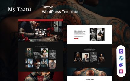 My Taatu - Dövme Sanatçısı WordPress Elementor Teması