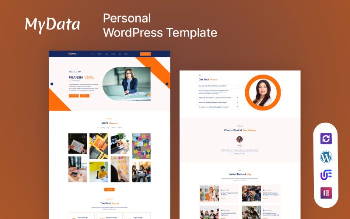 Mydata - Kişisel Portföy WordPress Teması