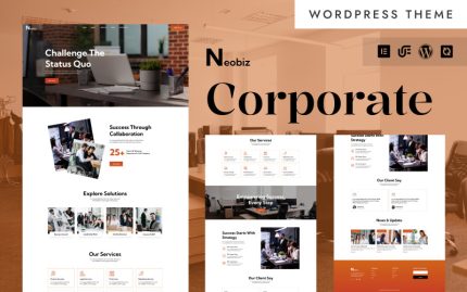Neobiz - Profesyonel İş ve Kurumsal WordPress Elementor Teması