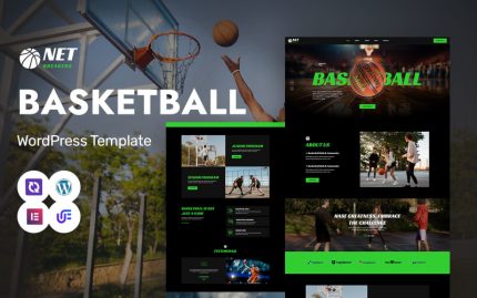 Net Breakers - Basketbol Akademisi, Koçluk Ve Eğitim WordPress Elementor Teması
