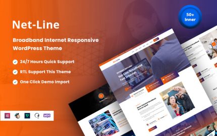 Netline - Geniş Bant İnternete Mobil Uyumlu WordPress Teması