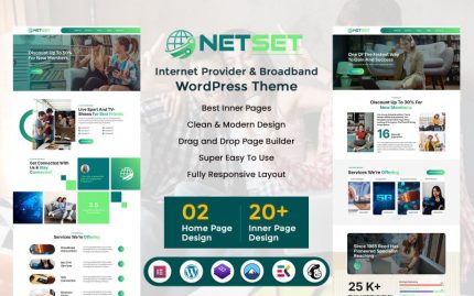 Netset - İnternet Sağlayıcısı ve Geniş Bant WordPress Teması