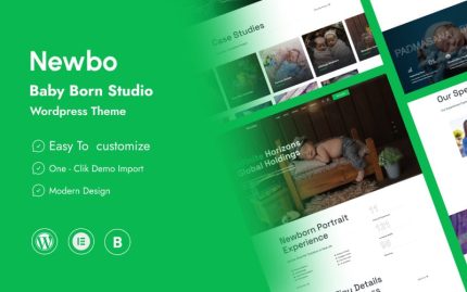 Newbo - Yenidoğan Fotoğrafçılığı Wordpress Teması