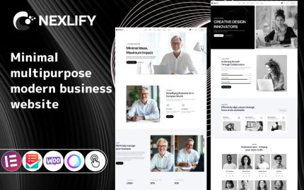 Nexlify - İş Çok Amaçlı Minimal WordPress Elementor Teması
