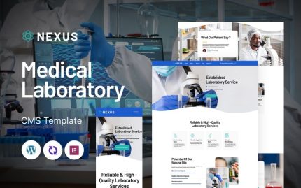 Nexus - Tıbbi Laboratuvar Çok Amaçlı Mobil Uyumlu WordPress Teması