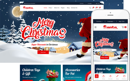 Noel Baba - Modern Noel Hediyeleri Woocommerce E-Ticaret Teması