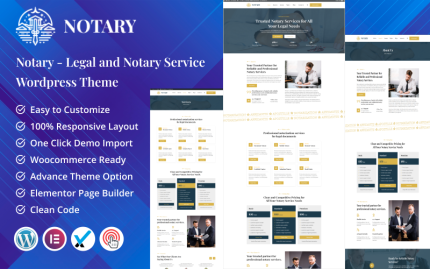 Noter - Profesyonel Noter ve Belge Hizmetleri WordPress Teması