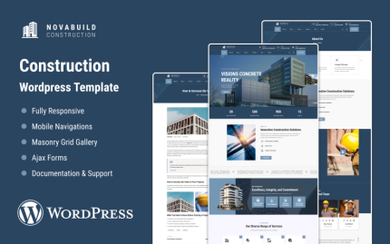 Novabuild - İnşaat WordPress Teması