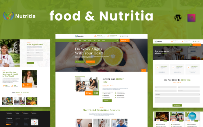 Nutritia - Beslenme WordPress Teması