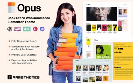 OPUS - Modern Kitapçı WooCommerce Teması