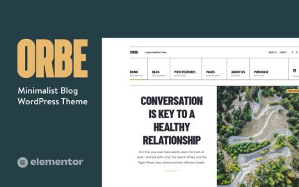 Orbe - Taze Eski Okul Minimalist WordPress Blog Teması
