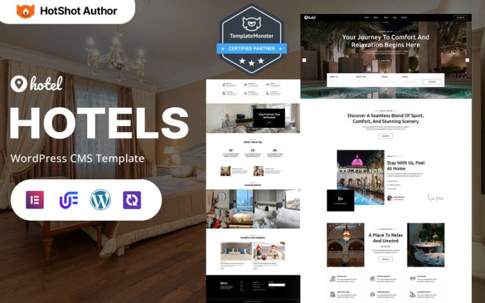 Otel - Lüks Otel ve Tatil Köyü WordPress Elementor Teması
