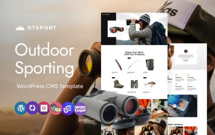 Otsport - Açık Hava Spor Mağazası Çok Amaçlı WordPress Elementor Teması