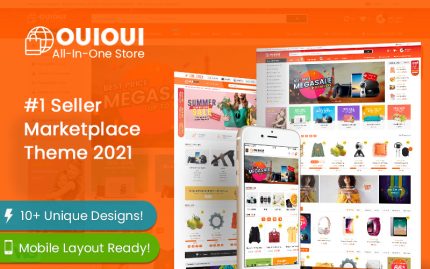 OuiOui - Çok Satıcılı Pazar Yeri Elementor WooCommerce Teması