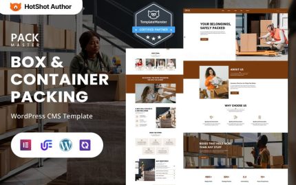 PackMaster - Kutu ve Konteyner Paketleme Hizmetleri WordPress Elementor Teması