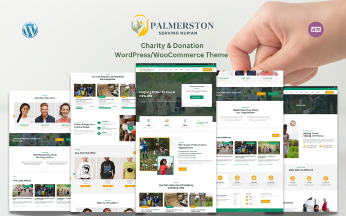 Palmerstone - Yardım ve Bağış WooCommerce Teması