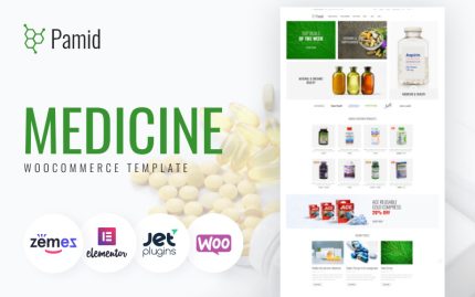 Pamid - Mobil Uyumlu İlaç E-Ticaret WooCommerce Teması