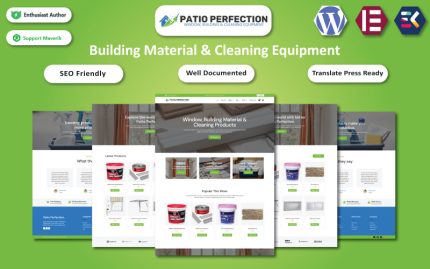 Patio Perfection - Pencere, Yapı Malzemesi ve Temizlik Ekipmanı Elementor WooCommerce Teması'' -> ''Patio Perfection - Pencere, Yapı Malzemeleri ve Temizlik Ekipmanları Elementor WooCommerce Teması''